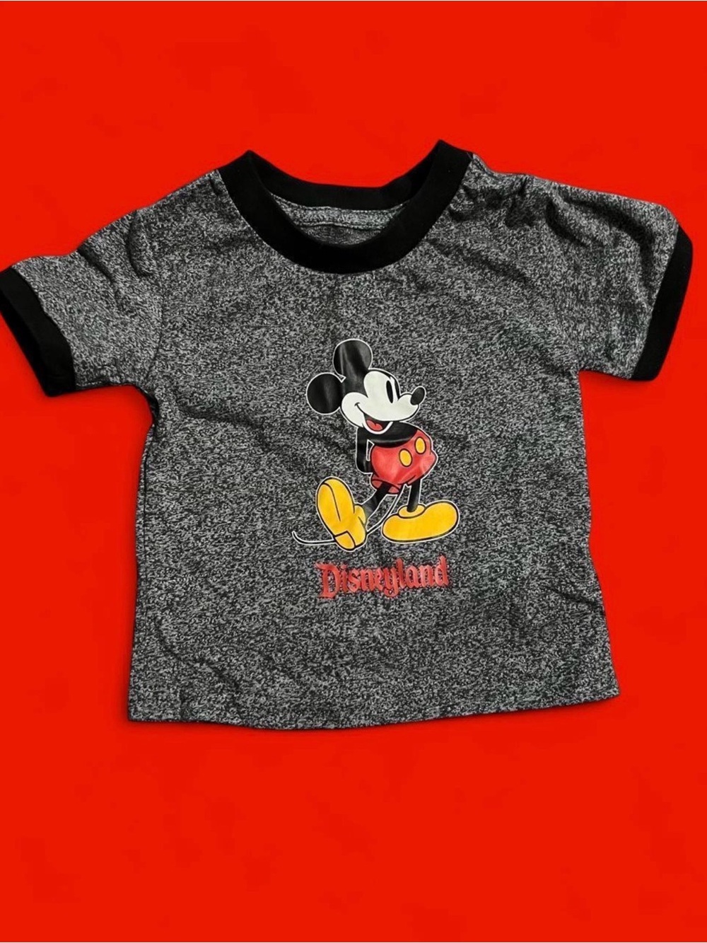 Disney Gray Mickey Mouse shirt 3-6 months